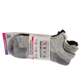 Skechers 3pk Work Lowcut Dámské ponožky S119052-GRBK Grey Jedna velikost Skechers 3pk Work Lowcut Dámské ponožky S119052-GRBK Grey Jedna velikost