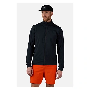 Pánská mikina ROSSIGNOL Mid Layer Thin, černá Pánská mikina ROSSIGNOL Mid Layer Thin, černá
