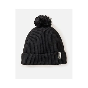 Čepice RIP CURL Anoeta Reg Pom Pom Beanie, černá Čepice RIP CURL Anoeta Reg Pom Pom Beanie, černá