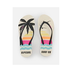 Dámské žabky RIP CURL Mixed Bloom Open Toe, hnědé Dámské žabky RIP CURL Mixed Bloom Open Toe, hnědé