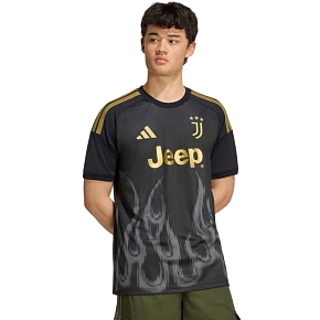 Pánské tričko adidas Juventus 26/27 Third Jersey, černé, KC2297 Pánské tričko adidas Juventus 26/27 Third Jersey, černé, KC2297