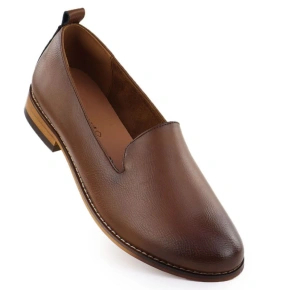 Półbuty damskie lordsy brązowe Potocki 19337