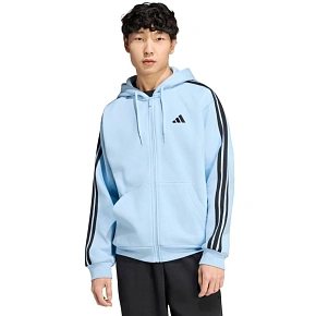 Pánská mikina adidas Essentials 3-Stripes Fleece Full-Zip Hoodie, modrá KY4143 Pánská mikina adidas Essentials 3-Stripes Fleece Full-Zip Hoodie, modrá KY4143