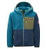 Dětská fleecová bunda s kapucí Trollkids Aurlandsfjord Blue/Green (466-104)