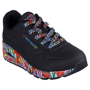Skechers dámské tenisky UNO RAVAGED LOVE 177918 BKMT