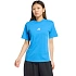 Dámské bavlněné tričko adidas Essentials 3-Stripes světle modrá KC5197