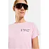Koszulka z krótkim rękawem damska ODLO T-shirt crew neck s/s ESSENTIAL PRINT różowa