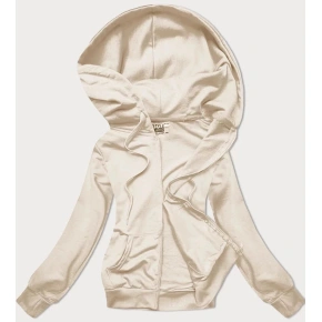 Dámská rozepínací mikina v barvě ecru 68W08- J.Style