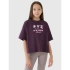 Dívčí oversize top s potiskem 4F 4FJRSS25TTSHF2587-50S