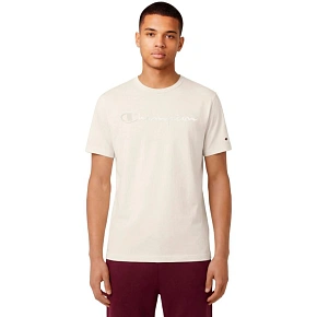 Pánské tričko Champion SS Tee cream 220273 YS084 pánské