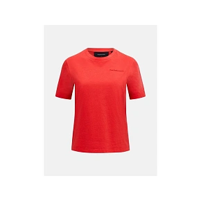Tričko PEAK PERFORMANCE Original Small Logo Tee Women, červené Tričko PEAK PERFORMANCE Original Small Logo Tee Women, červené