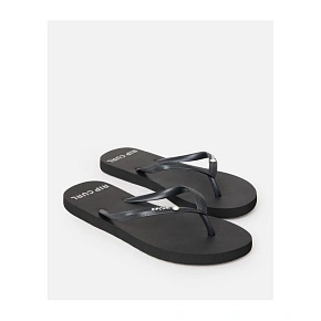 Plážové žabky RIP CURL Premium Surf Bloom Open Toe, černé Plážové žabky RIP CURL Premium Surf Bloom Open Toe, černé