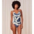 Dámské jednodílné plavky Summer Allure OP 01 modré/ecru - Triumph