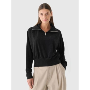 Dámská velurová mikina 4F 4FRAW24TSWSF2054-20S bez kapuce Dámská velurová mikina 4F 4FRAW24TSWSF2054-20S bez kapuce