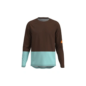 Cyklistické tričko POC M's Motion Air L/S Jersey, hnědé