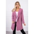 Volná bunda s kapucí 8928 tmavě růžová - Kesi