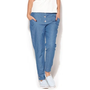 Kalhoty dámské K163 světle modré - Katrus