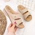 Žabky na suchý zip eVento W EVE224B beige