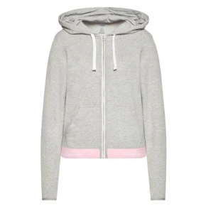Mikina s kapucí QS5667E  šedo-růžová - Calvin Klein