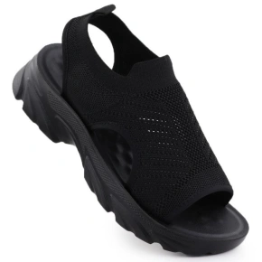 Dámské vestavěné černé sandály Potocki TO90302