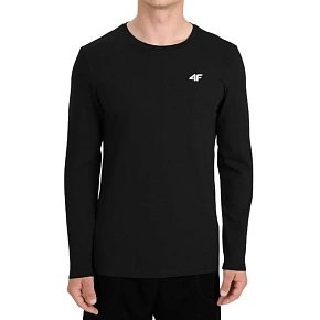 Pánské tričko 4F Longsleeve M611 deep black 4FWMM00TLONM611 20S pánské