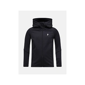 Dětská mikina PEAK PERFORMANCE Jr Rider Essentials Zip Hood, černá Dětská mikina PEAK PERFORMANCE Jr Rider Essentials Zip Hood, černá