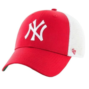 Unisex baseballová čepice New York Yankees Branson Cap B-BRANS17CTP-RD Červeno-bílá - 47 Brand