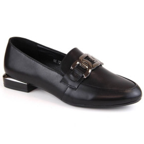 Sergio Leone W SK422C černé ploché boty s řetízkem na podpatku