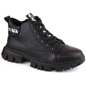 Sergio Leone W SK423 černá zateplená obuv na platformě