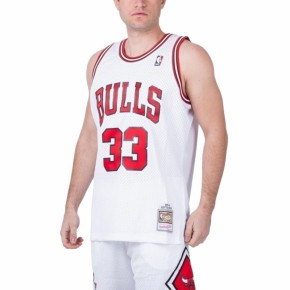 Mitchell & Ness Chicago Bulls NBA Home Swingman Jersey Bulls 97-98 Scottie Pippen M SMJYAC18054-CBUWHIT97SPI Pánské oblečení