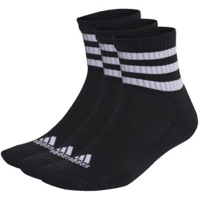 Adidas 3-Stripes Cushioned Sportswear ponožky středního střihu 3 páry IC1317
