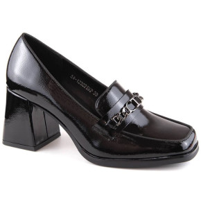 Lakovaná obuv s ozdobným sloupkem Potocki W WOL215A černá