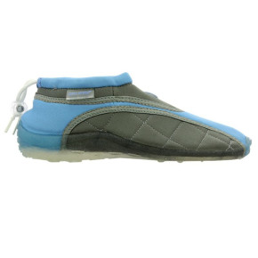 Modrošedá neoprenová plážová obuv Aqua-Speed Jr