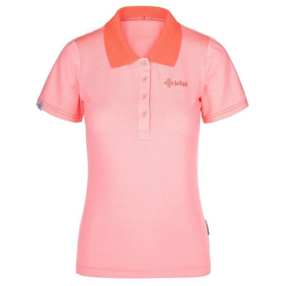Dámské polo tričko Collar-w světle růžová - Kilpi