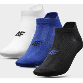 Pánské ponožky 4F SOM213 Bílé_modré_černé (3páry)
