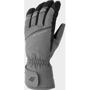 Pánské lyžařské rukavice 4F H4Z22-REM002 šedé